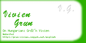 vivien grun business card